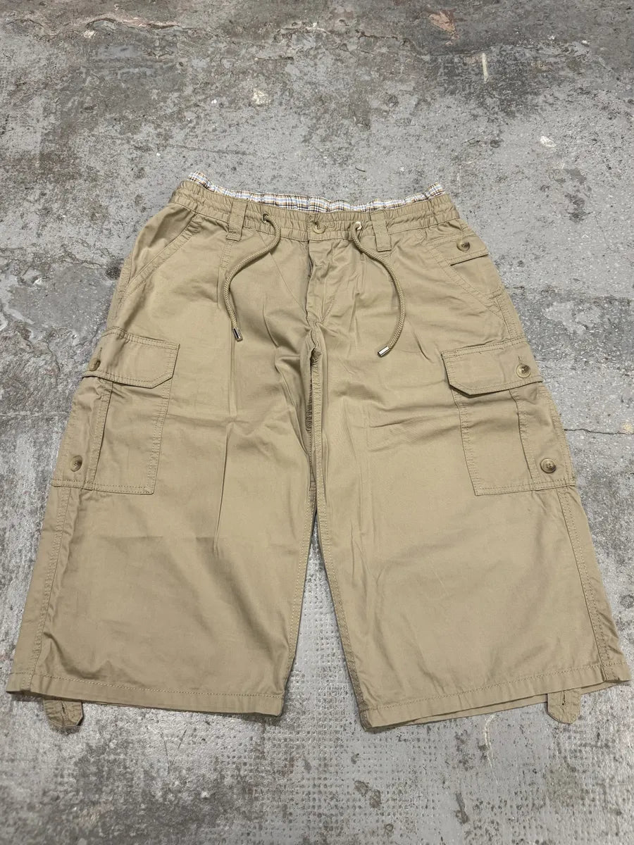 AW2004 Dolce & Gabbana Beige Parachute Cargo Shorts (M) IDBMyyi 0