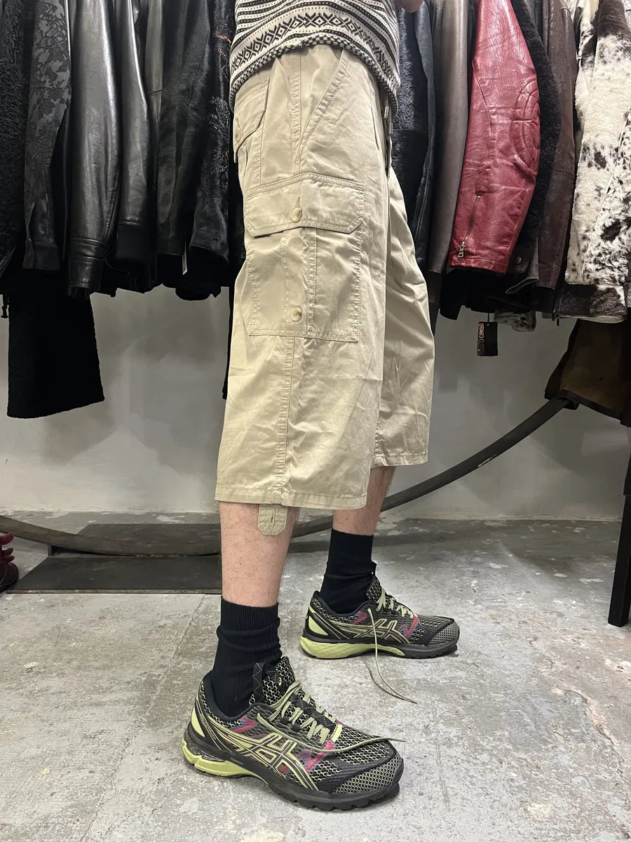 AW2004 Dolce & Gabbana Beige Parachute Cargo Shorts (M) IDBMyyi 1