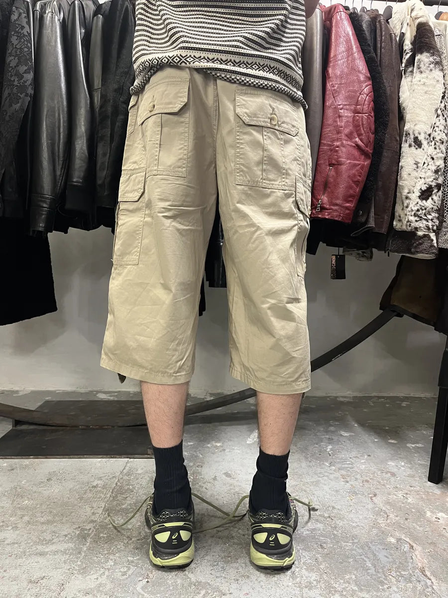 AW2004 Dolce & Gabbana Beige Parachute Cargo Shorts (M) IDBMyyi 3