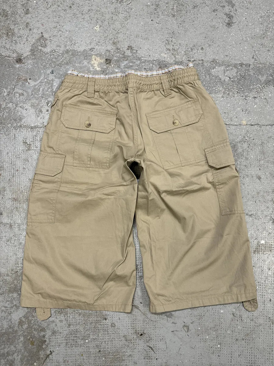 AW2004 Dolce & Gabbana Beige Parachute Cargo Shorts (M) IDBMyyi 5