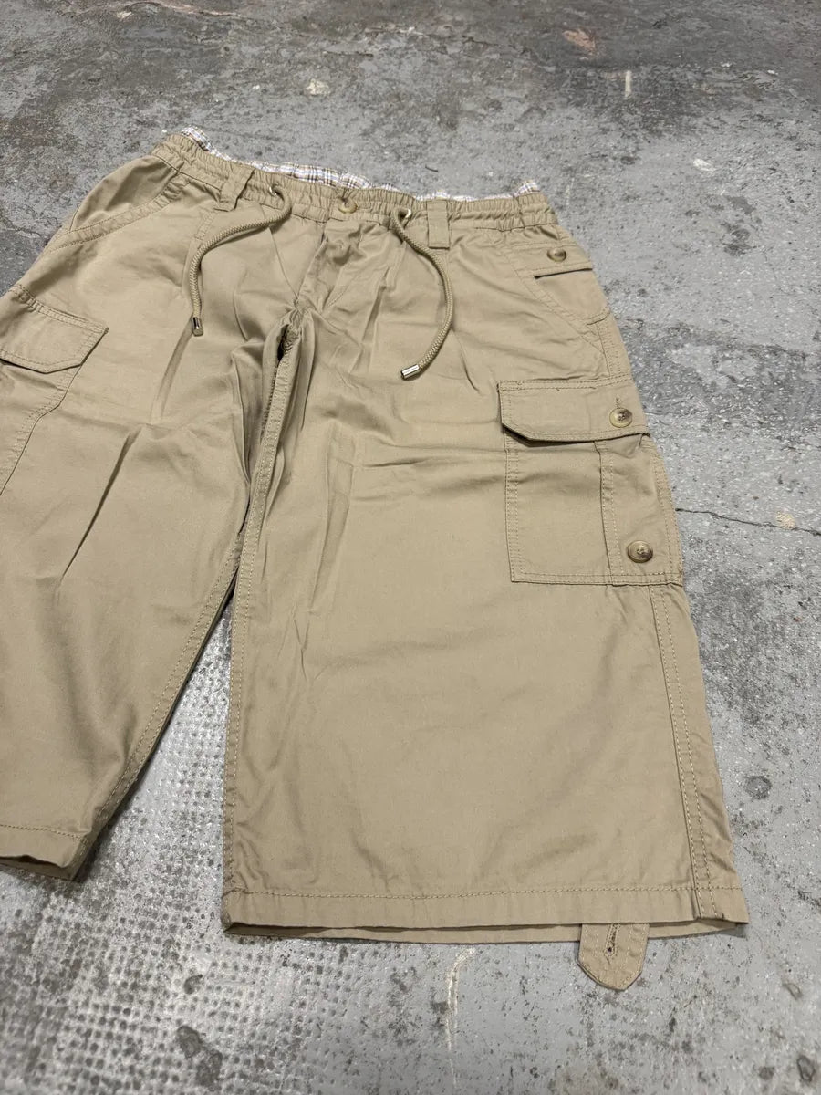 AW2004 Dolce & Gabbana Beige Parachute Cargo Shorts (M) IDBMyyi 6