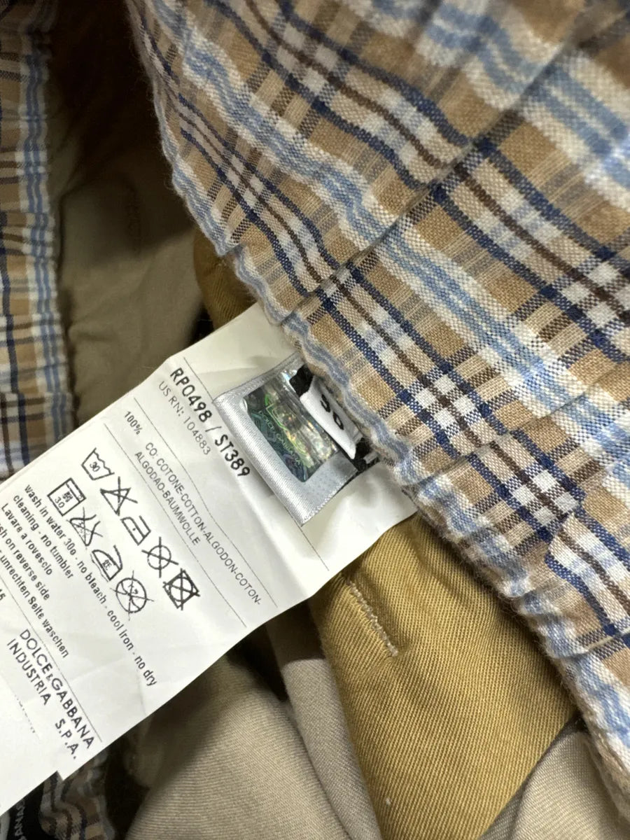 AW2004 Dolce & Gabbana Beige Parachute Cargo Shorts (M) IDBMyyi 8