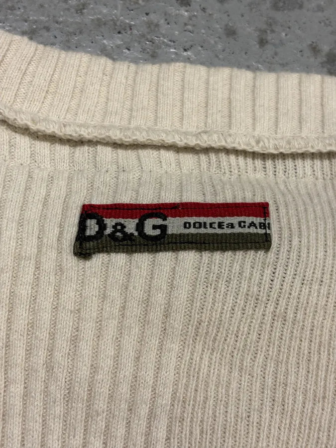 AW2004 Dolce & Gabbana Beige Wool Sweater oQkxdep 7