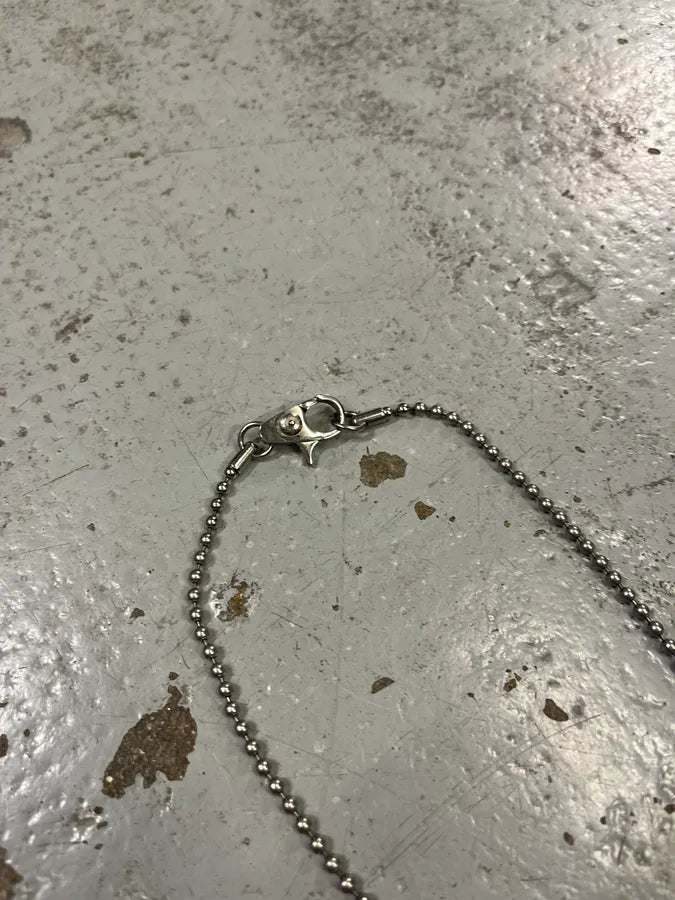 AW2004 Dolce & Gabbana Black Tooth Ball Chain Necklace NsOYBlZ 3