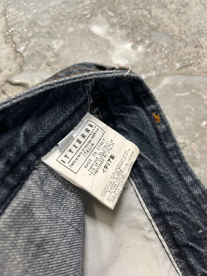 AW2004 Dolce & Gabbana Blue Denim Biker Jeans (M) vThIwsN 14