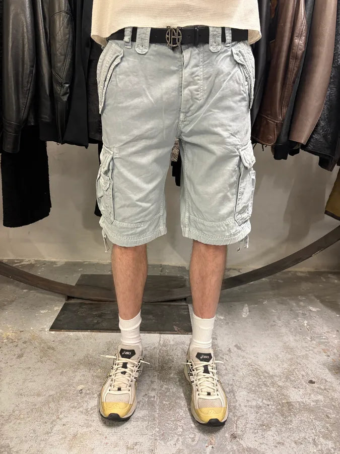 AW2004 Dolce & Gabbana Blue Multi Pockets Cargo Shorts (L) hdiVUbP 1