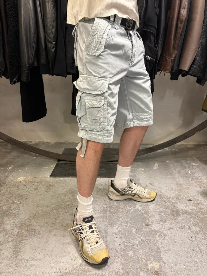 AW2004 Dolce & Gabbana Blue Multi Pockets Cargo Shorts (L) hdiVUbP 2