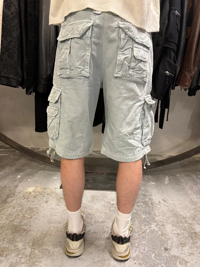 AW2004 Dolce & Gabbana Blue Multi Pockets Cargo Shorts (L) hdiVUbP 3