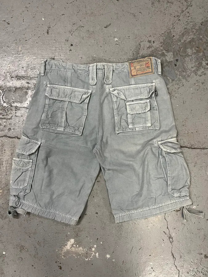 AW2004 Dolce & Gabbana Blue Multi Pockets Cargo Shorts (L) hdiVUbP 6