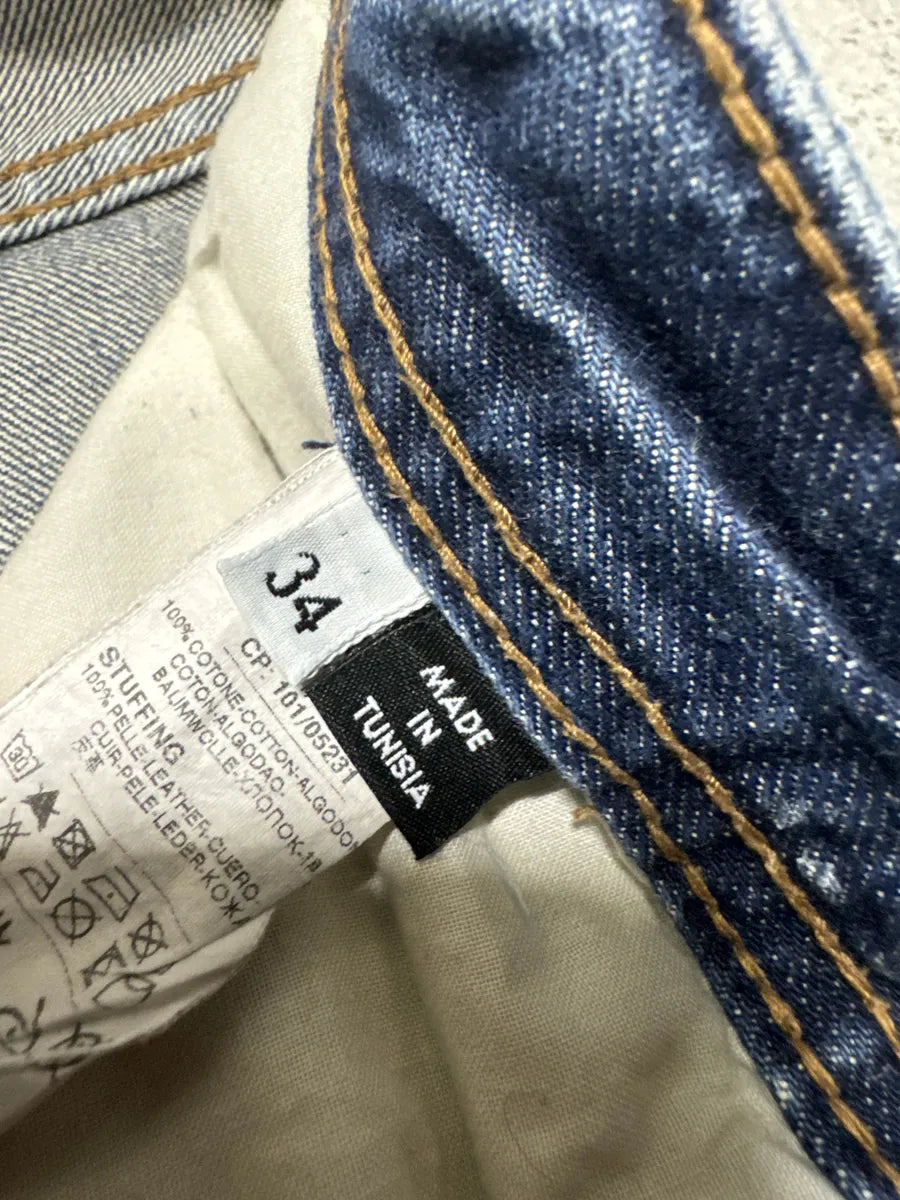 AW2004 Dolce & Gabbana Blue Straight Faded Ripped Denim Jeans (L) OchEDJi 8
