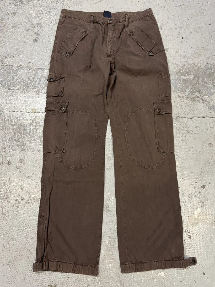 AW2004 Dolce & Gabbana Brown Cargo Multi Pockets Pants MrNdbDb 0