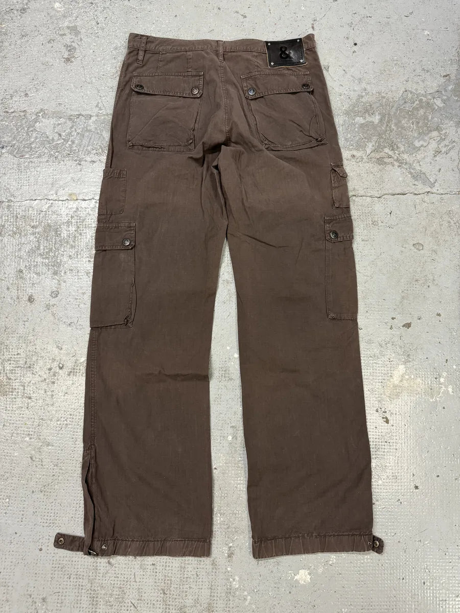 AW2004 Dolce & Gabbana Brown Cargo Multi Pockets Pants MrNdbDb 4