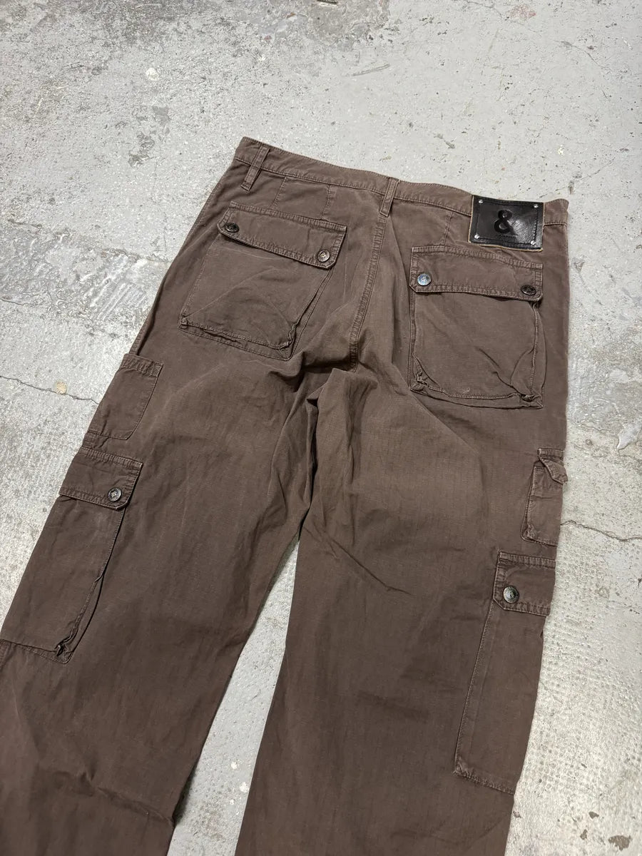 AW2004 Dolce & Gabbana Brown Cargo Multi Pockets Pants MrNdbDb 6