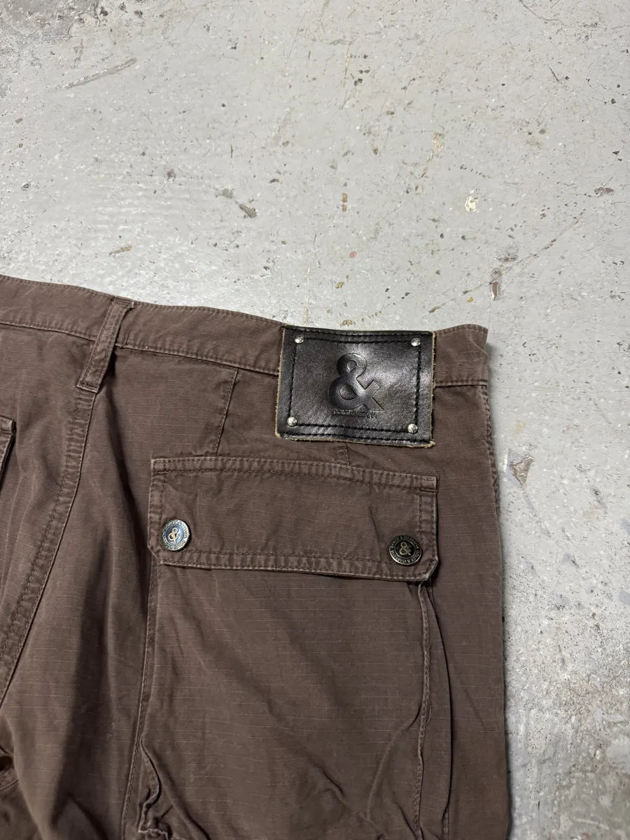AW2004 Dolce & Gabbana Brown Cargo Multi Pockets Pants MrNdbDb 7