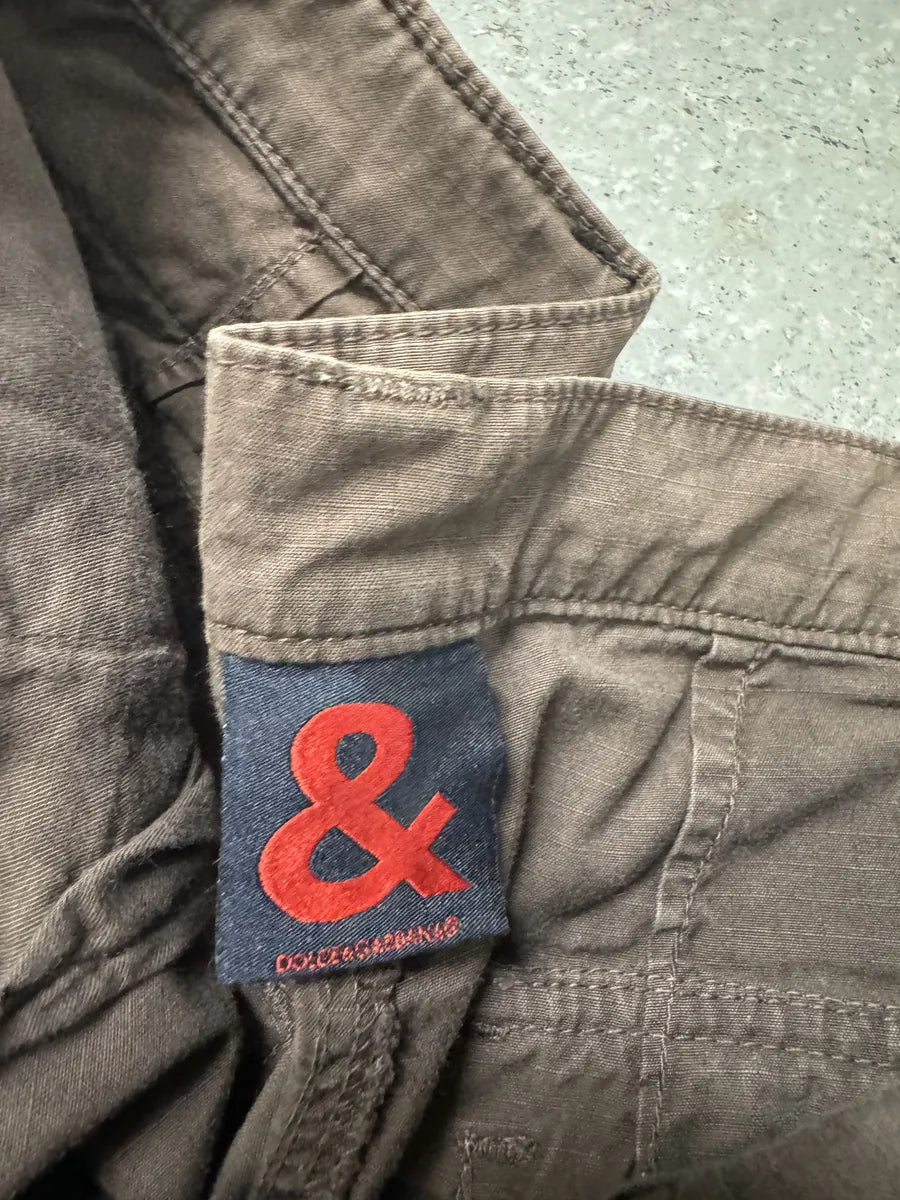 AW2004 Dolce & Gabbana Brown Cargo Multi Pockets Pants MrNdbDb 9