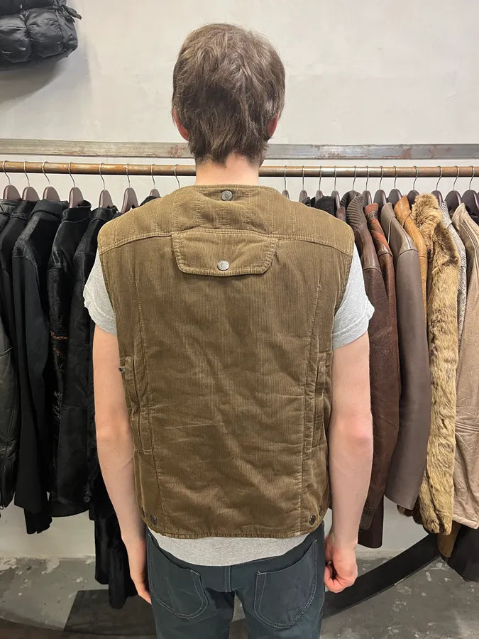 AW2004 Dolce & Gabbana Brown Cargo Utility Vest (S/M) RCfVvOX 2