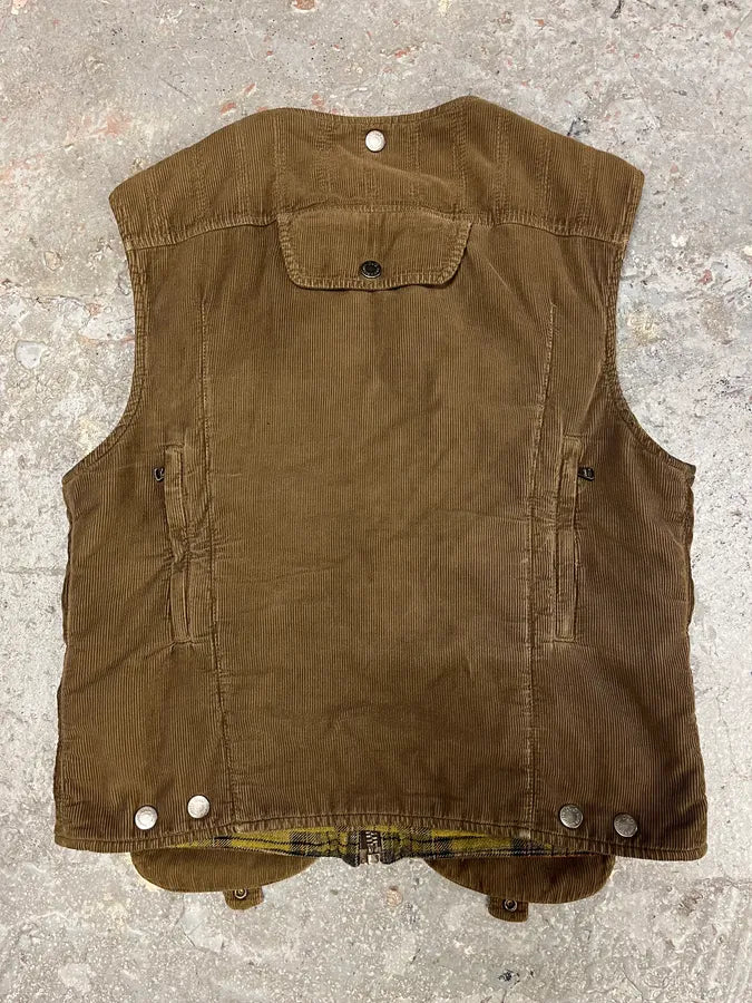 AW2004 Dolce & Gabbana Brown Cargo Utility Vest (S/M) RCfVvOX 3