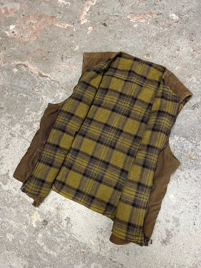 AW2004 Dolce & Gabbana Brown Cargo Utility Vest (S/M) RCfVvOX 5