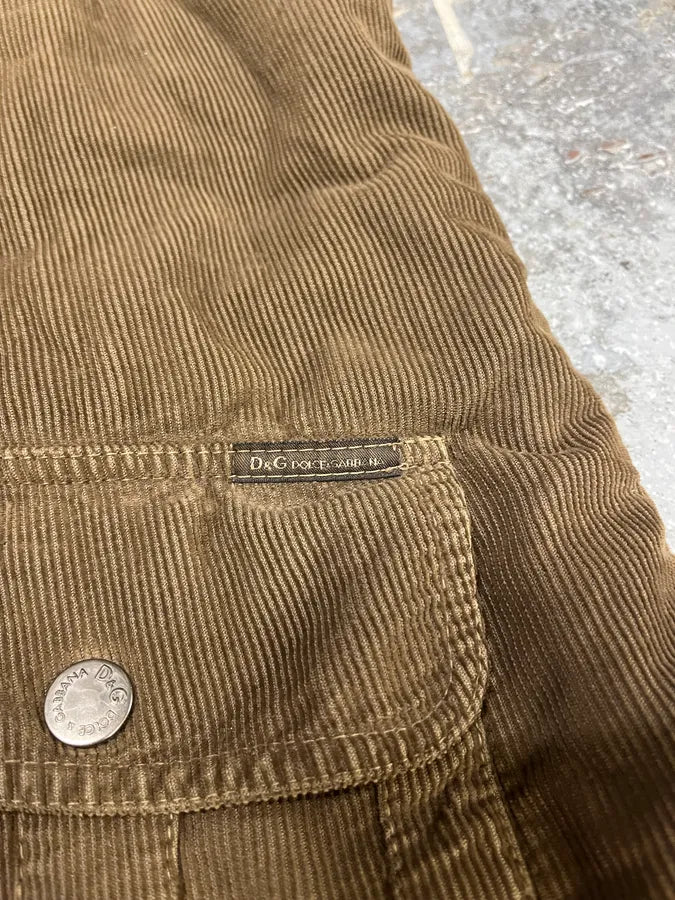 AW2004 Dolce & Gabbana Brown Cargo Utility Vest (S/M) RCfVvOX 7