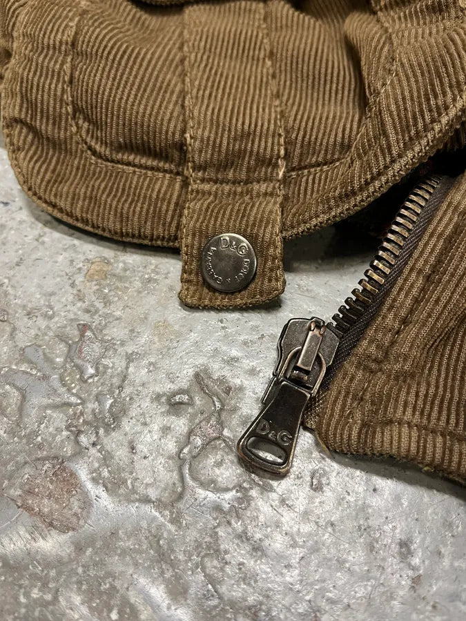 AW2004 Dolce & Gabbana Brown Cargo Utility Vest (S/M) RCfVvOX 8