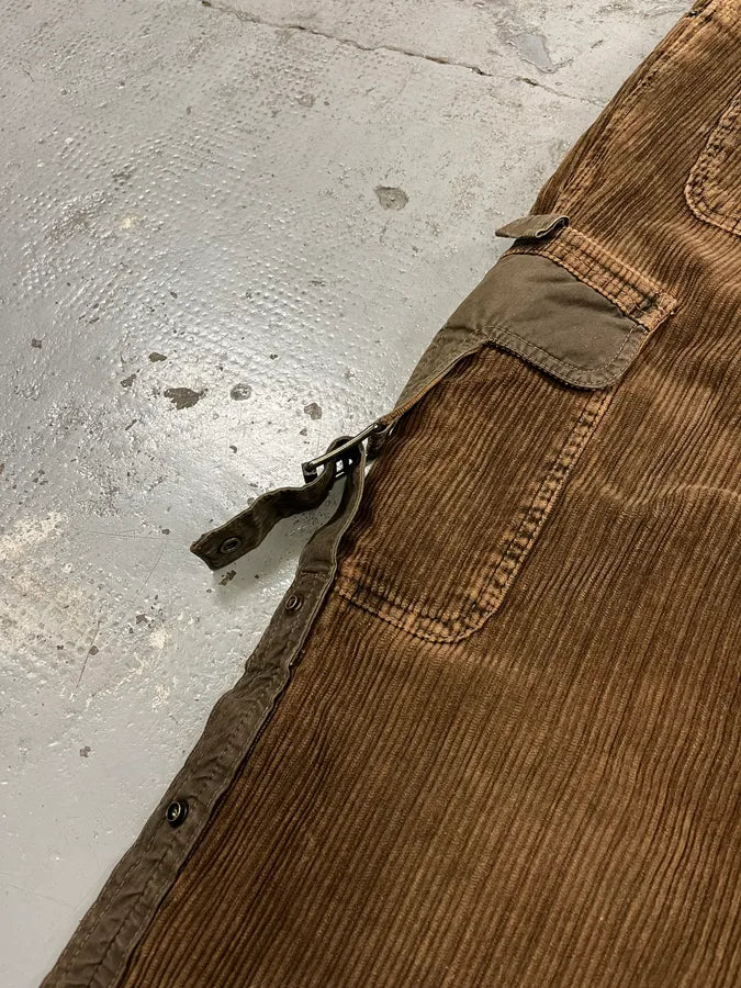 AW2004 Dolce & Gabbana Brown Corduroy Cargo Pants BADIiHK 5