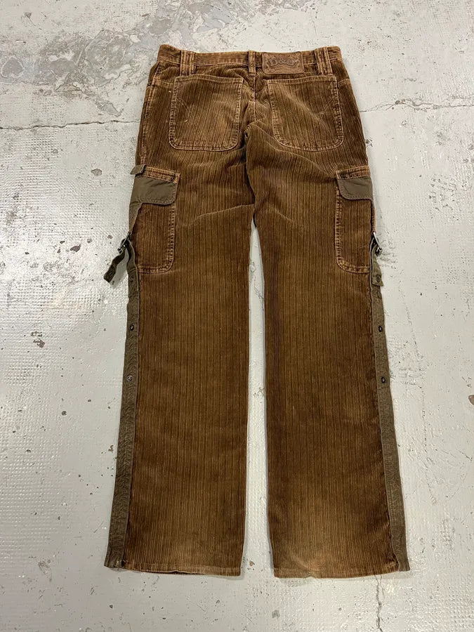 AW2004 Dolce & Gabbana Brown Corduroy Cargo Pants BADIiHK 8