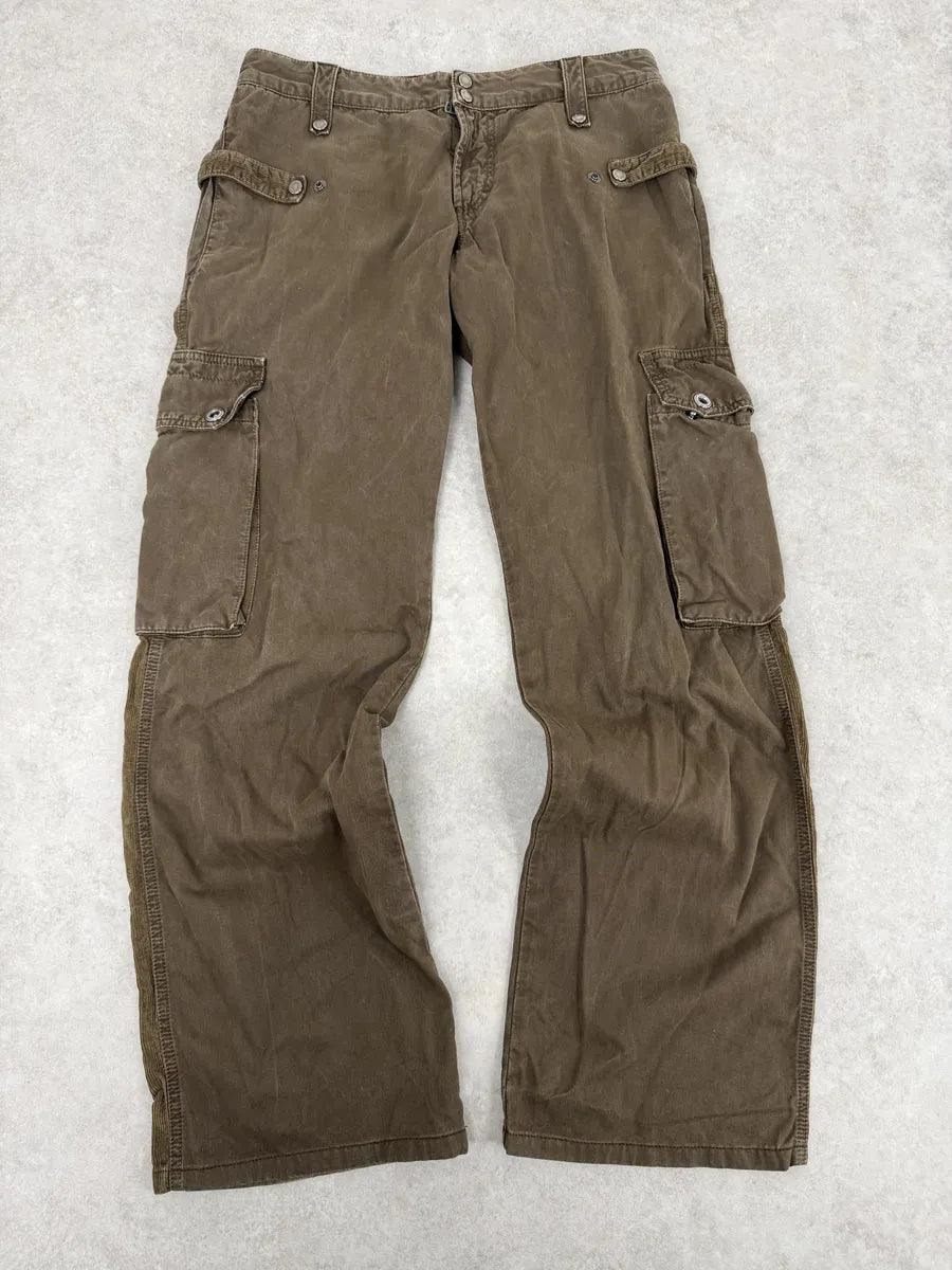 AW2004 Dolce & Gabbana Brown Cozy Utility Cargo Pants WqoFAPN 0