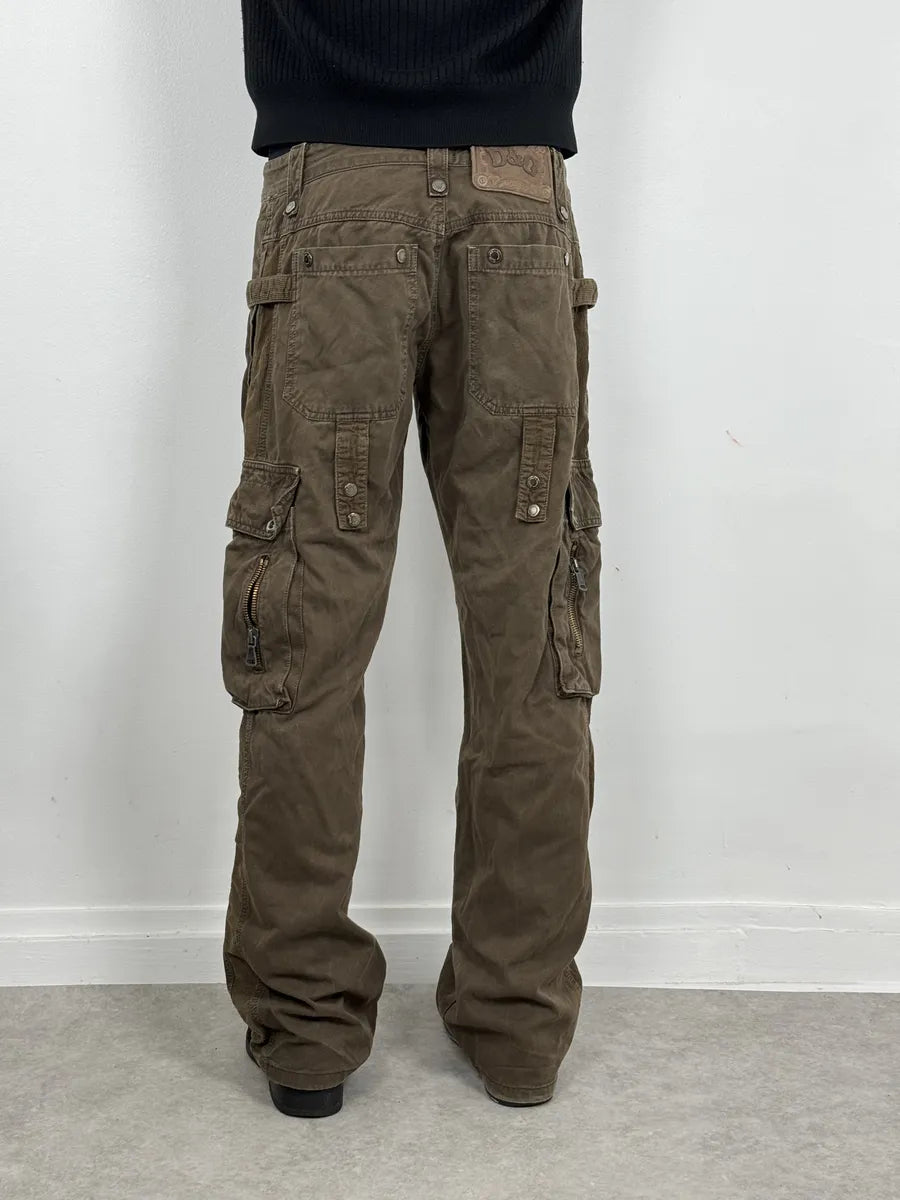 AW2004 Dolce & Gabbana Brown Cozy Utility Cargo Pants WqoFAPN 3