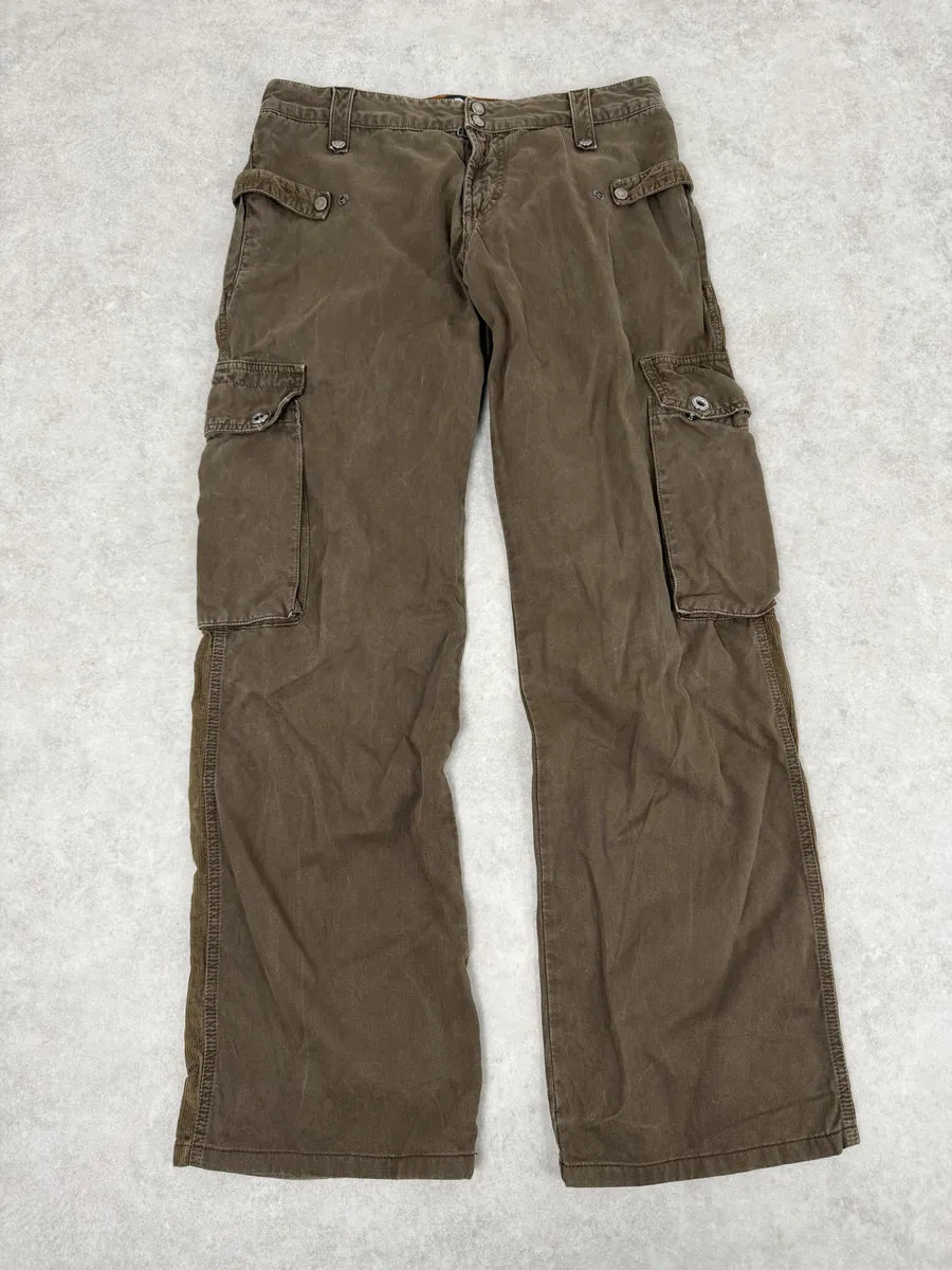 AW2004 Dolce & Gabbana Brown Cozy Utility Cargo Pants WqoFAPN 4