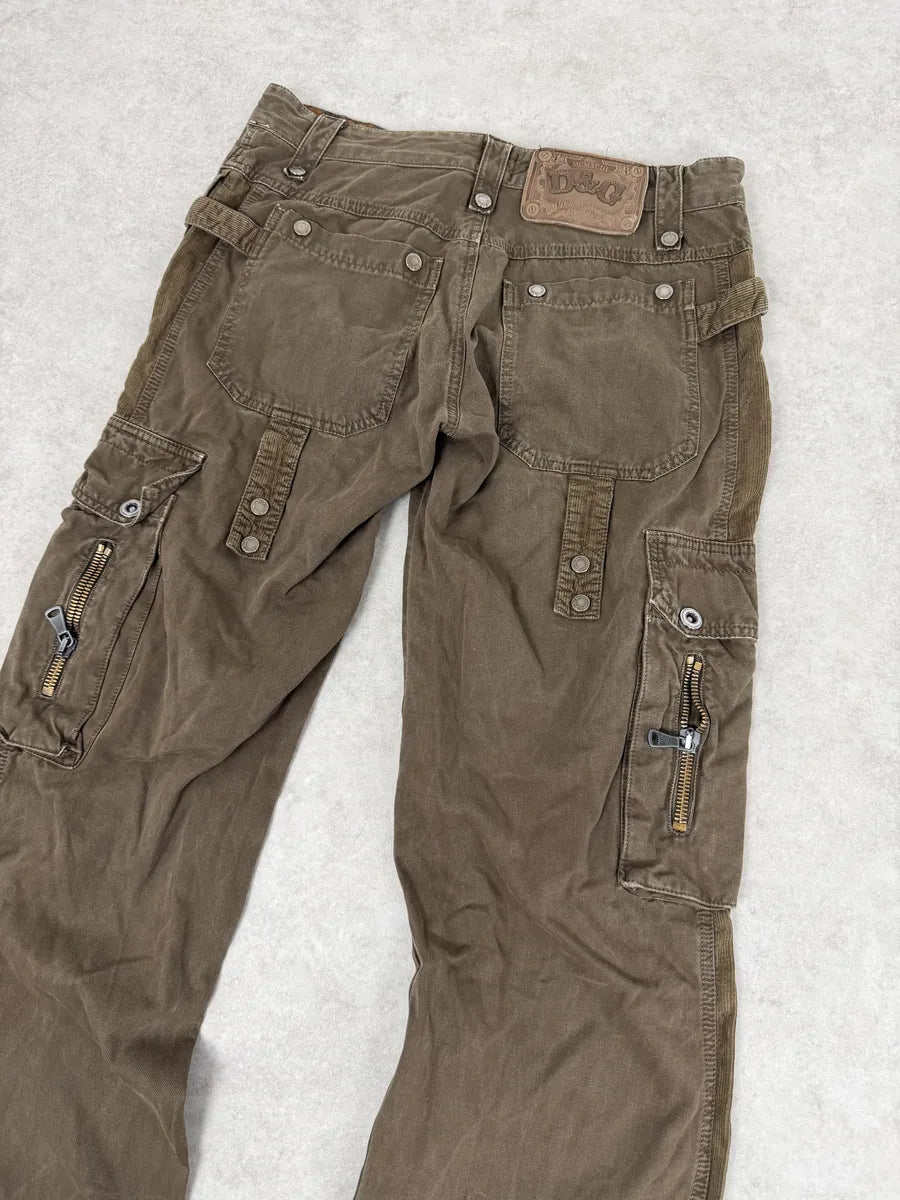 AW2004 Dolce & Gabbana Brown Cozy Utility Cargo Pants WqoFAPN 5