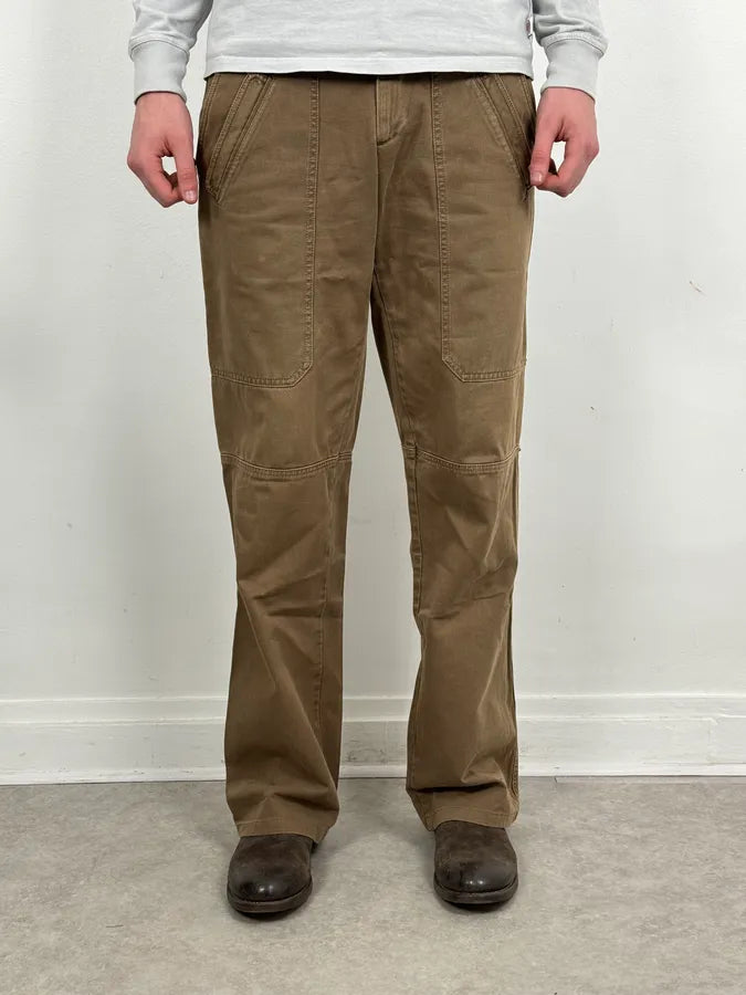 AW2004 Dolce & Gabbana Brown Utility Straight Cozy Pants xQAVIFd 1