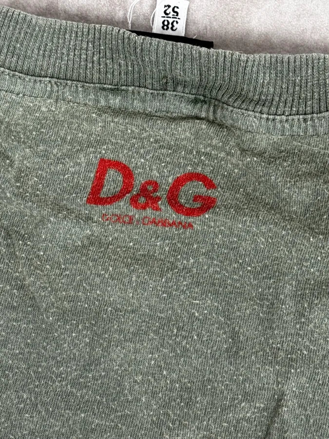 AW2004 Dolce & Gabbana Bull Spain Olive Green Longsleeves TPzrozp 8