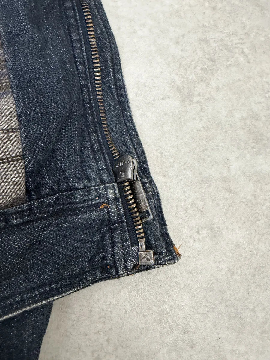 AW2004 Dolce & Gabbana Cafe Racer Biker Denim Jacket RZTFRrF 7