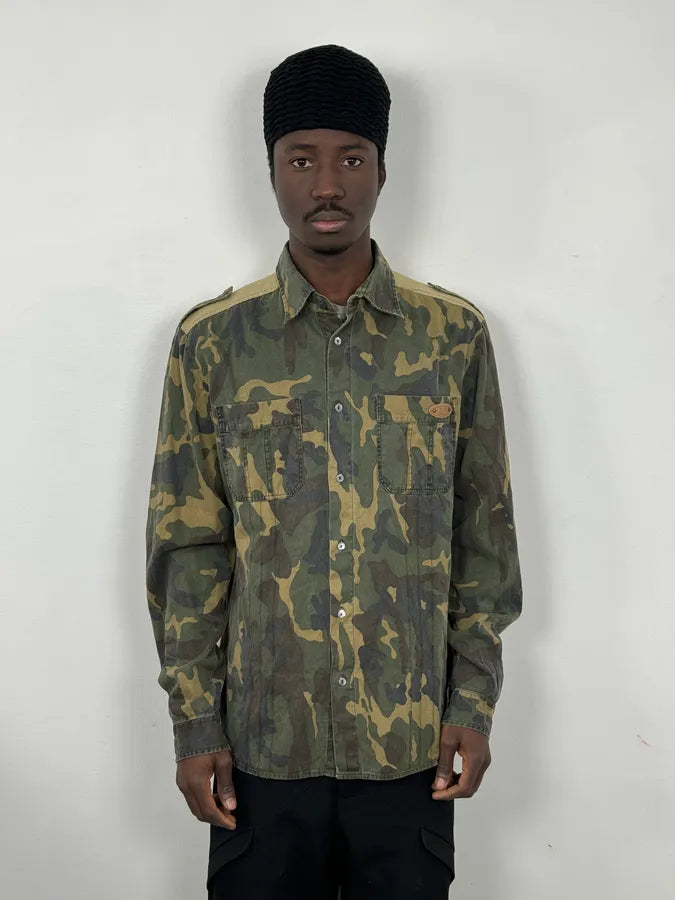 AW2004 Dolce & Gabbana Camo Khaki Cargo Shirt rNPXHpg 1