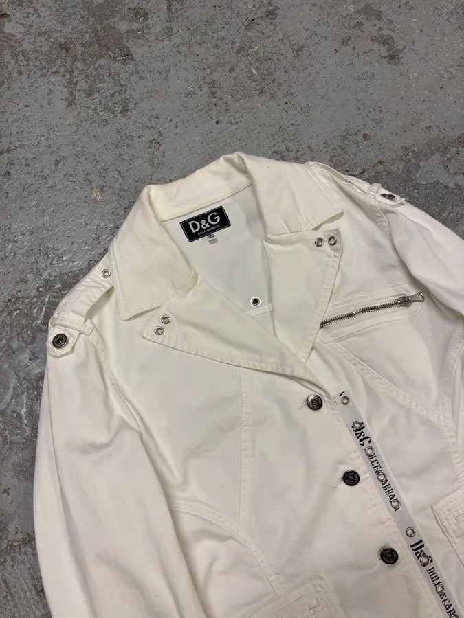 AW2004 Dolce & Gabbana Cargo Army White Jacket GEKGwrx 4
