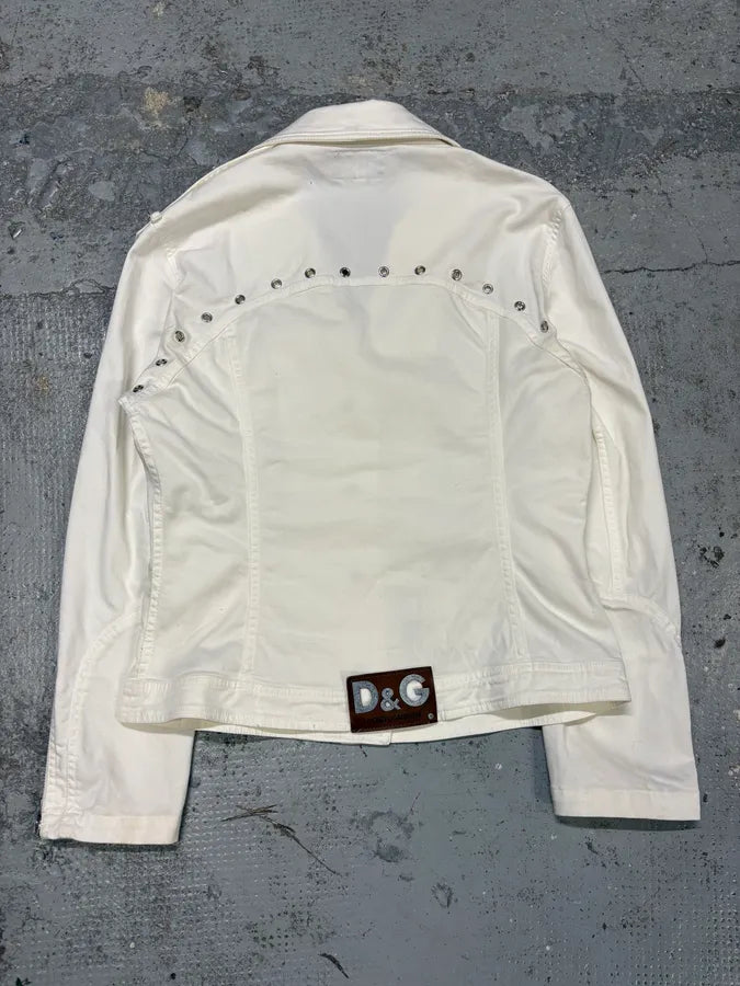 AW2004 Dolce & Gabbana Cargo Army White Jacket GEKGwrx 6