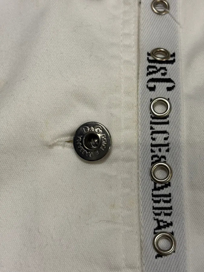 AW2004 Dolce & Gabbana Cargo Army White Jacket GEKGwrx 9