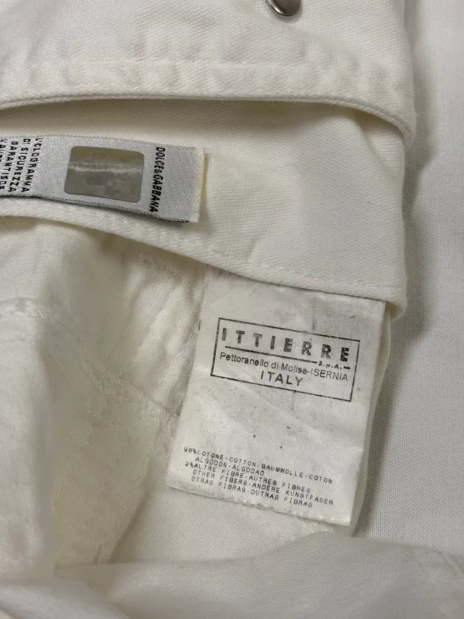 AW2004 Dolce & Gabbana Cargo Army White Jacket GEKGwrx 11