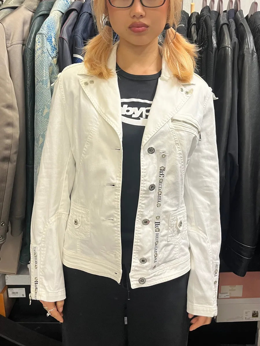 AW2004 Dolce & Gabbana Cargo Army White Jacket GEKGwrx 1