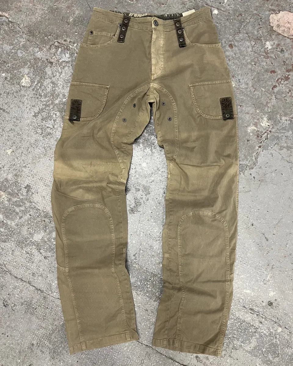 AW2004 Dolce & Gabbana Cargo Beige Pants (S) 0