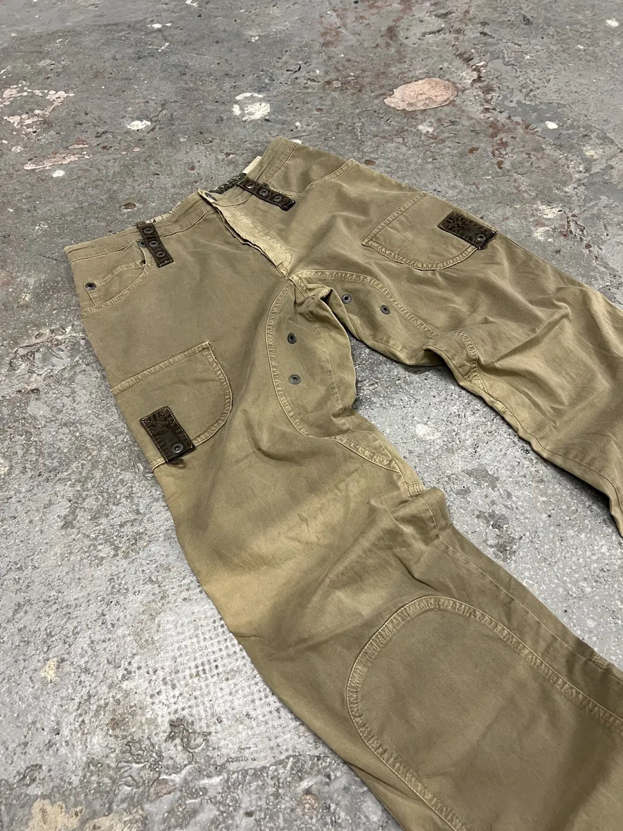 AW2004 Dolce & Gabbana Cargo Beige Pants (S) 5