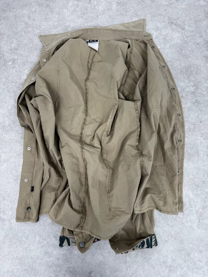 AW2004 Dolce & Gabbana Cargo Bondage Parachute Beige Shirt nambAce 6