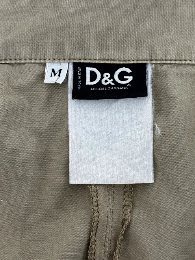 AW2004 Dolce & Gabbana Cargo Bondage Parachute Beige Shirt nambAce 10