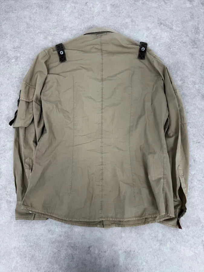 AW2004 Dolce & Gabbana Cargo Bondage Parachute Beige Shirt nambAce 3