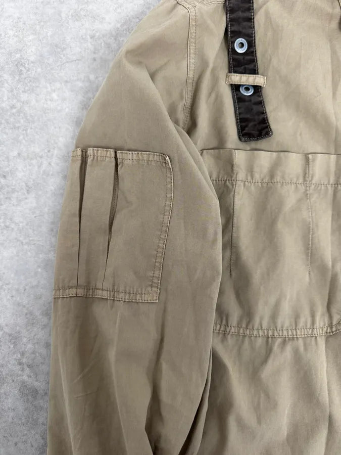 AW2004 Dolce & Gabbana Cargo Bondage Parachute Beige Shirt nambAce 8