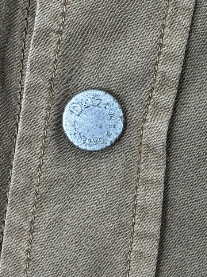 AW2004 Dolce & Gabbana Cargo Bondage Parachute Beige Shirt nambAce 9