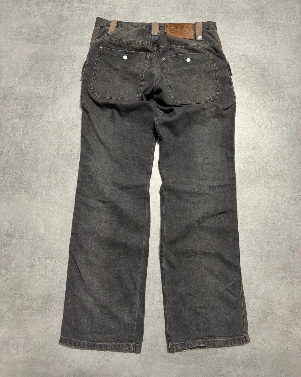 AW2004 Dolce & Gabbana Cargo Harness Grey Jeans RHwBiam 1