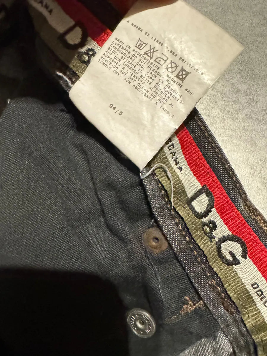 AW2004 Dolce & Gabbana Cargo Harness Grey Jeans RHwBiam 4