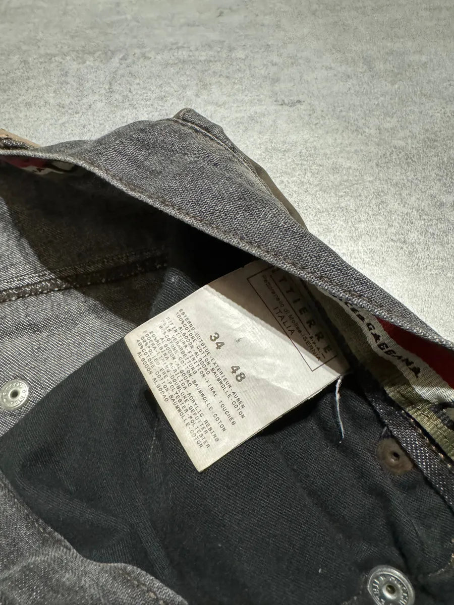 AW2004 Dolce & Gabbana Cargo Harness Grey Jeans RHwBiam 5