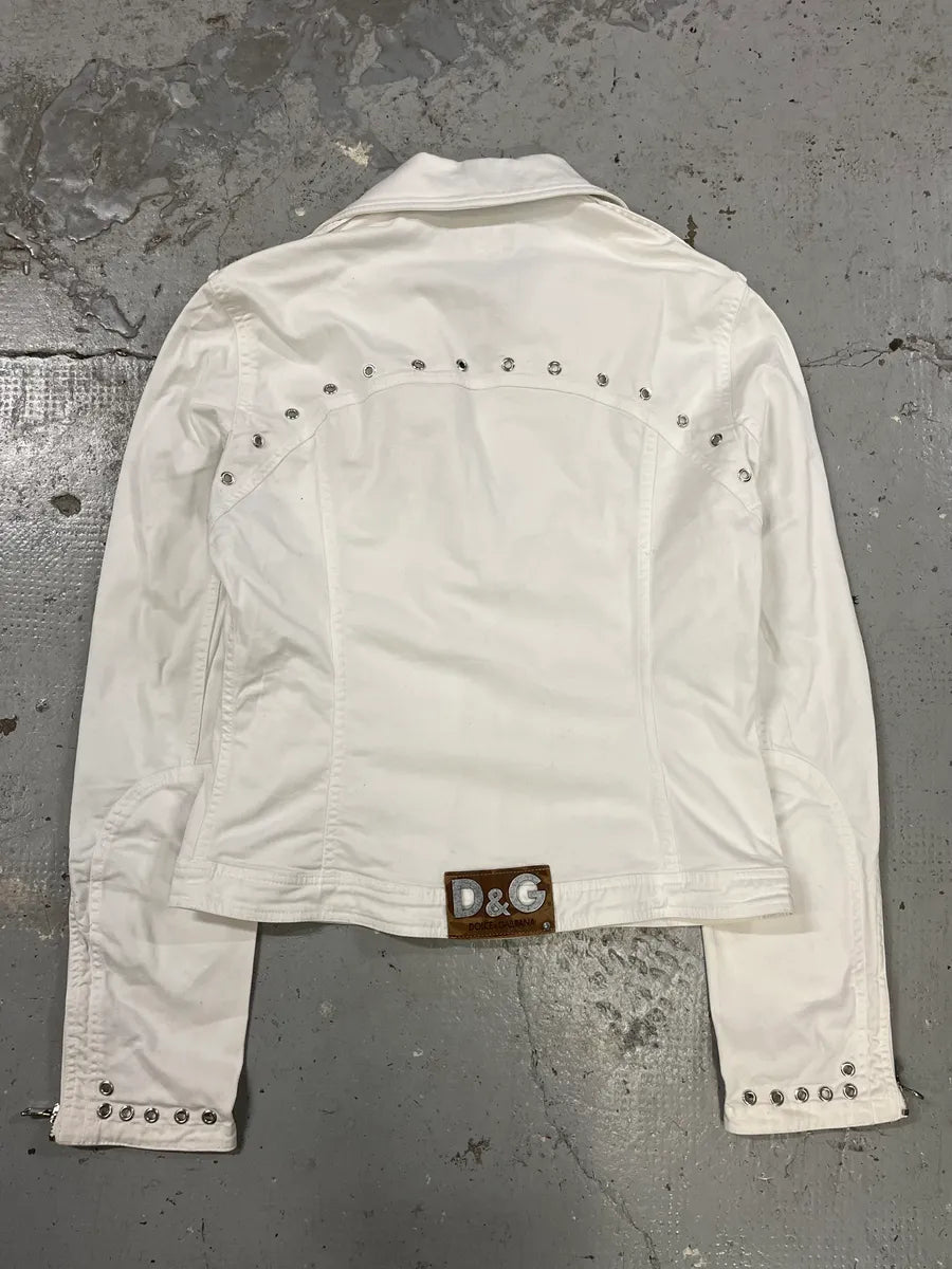 AW2004 Dolce & Gabbana Cargo White Jacket LjSeDuY 5